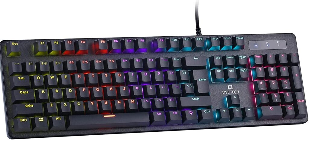 Live Tech KB08 Phantom PlusMechanical Keyboard with RGB Light Saif